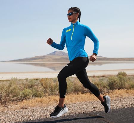 Hoka One One 1/2 Zip Midlayer - Jachete Dama Albastri | RO-7g59U9e